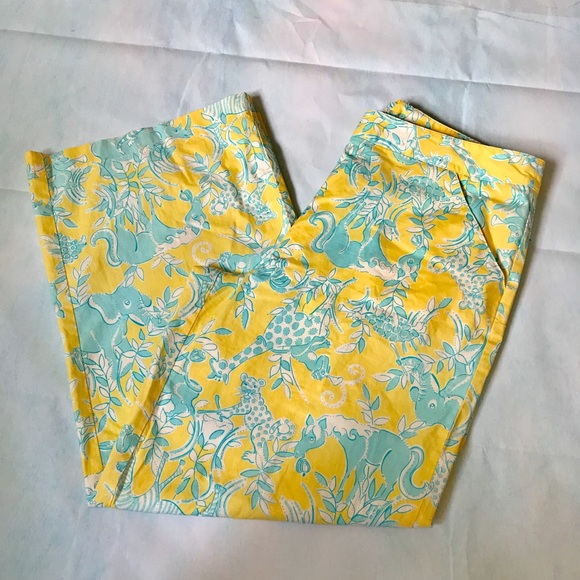 Lilly Pulitzer Pants - Lilly Pulitzer White Label Junkanoo Pants Sz 12